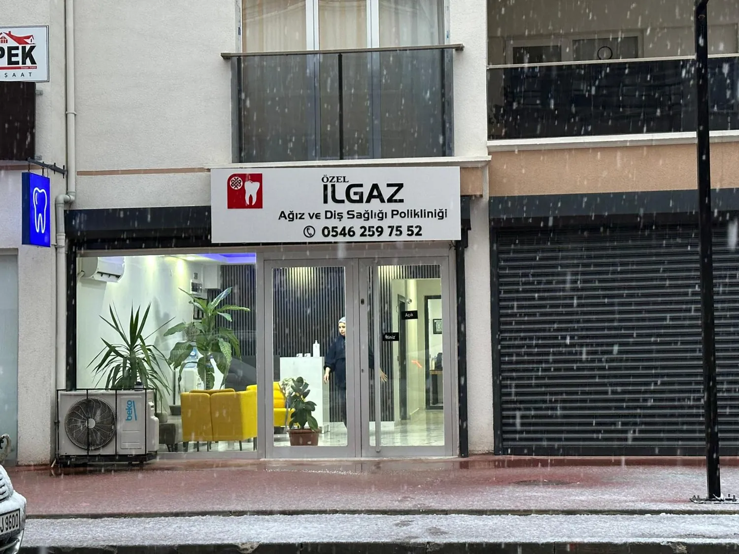 ILGAZ polikliniğinin Sincan’daki giriş cephesi
